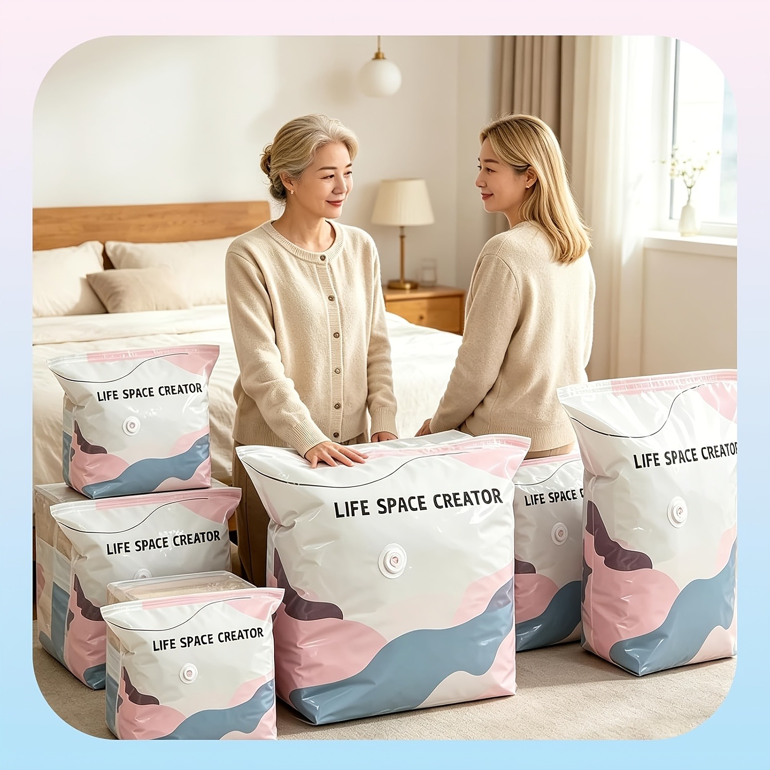 Space Blanket Heavy - Heavy Duty Pump-Free Vacuum Storage Bag