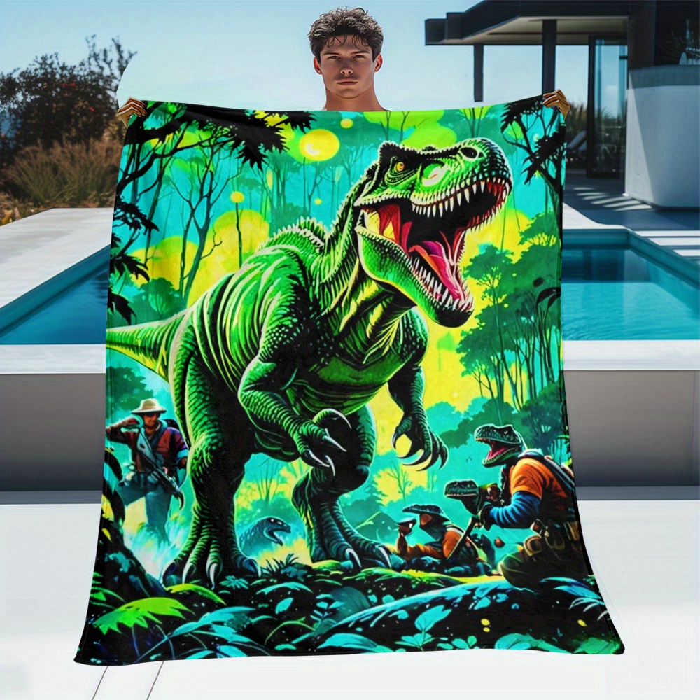 Outdoor Adventure Kids - Dinosaur T Rex Jungle Adventure Fleece