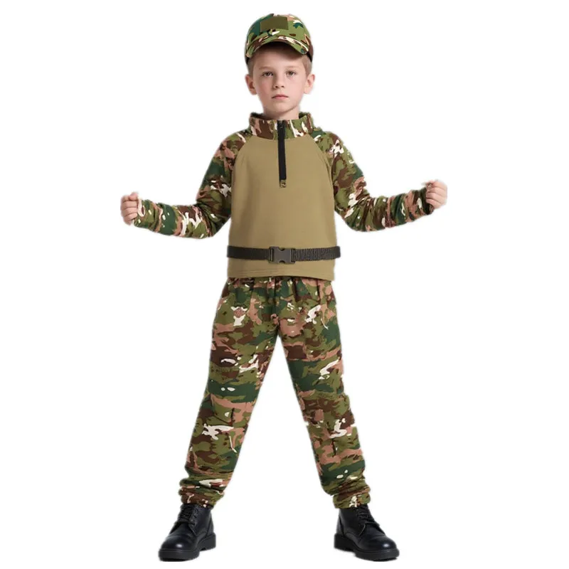 Outdoor Adventure Kids - Kids Adults Camouflage Frog Outfit Summer