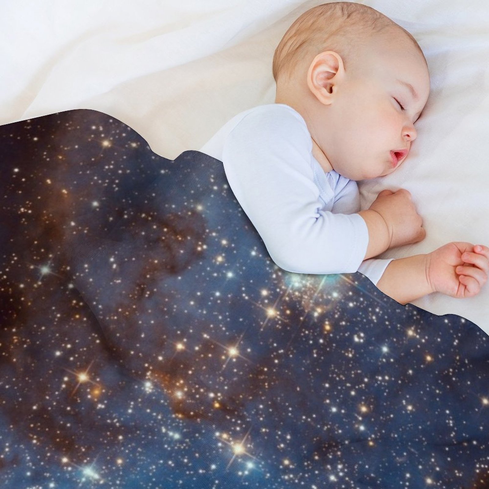 Blue Nebula Stars Space Throw  - Space Blanket Heavy recension och pris
