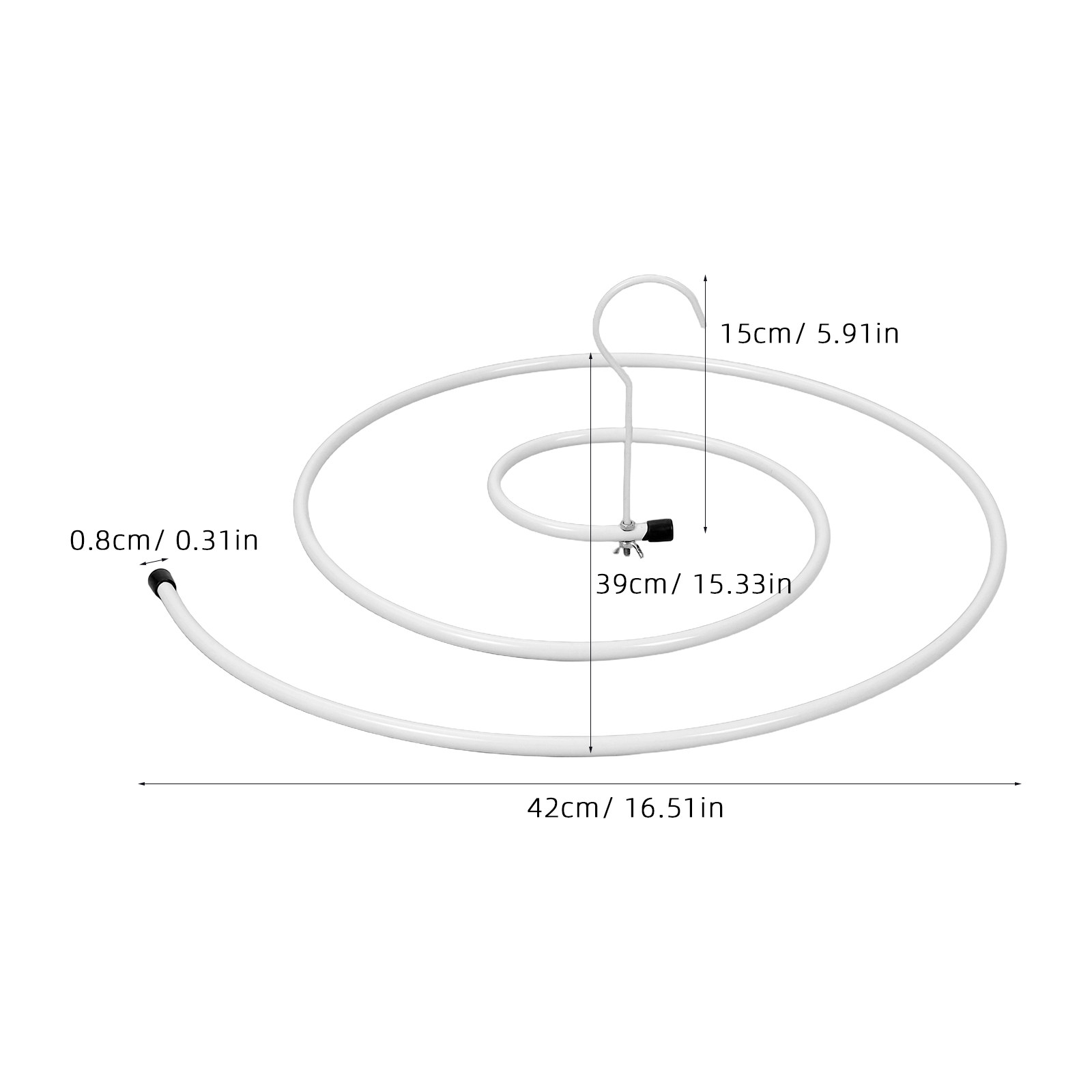 3Pcs Spiral Laundry Hanger Met - Space Blanket Heavy recension och pris
