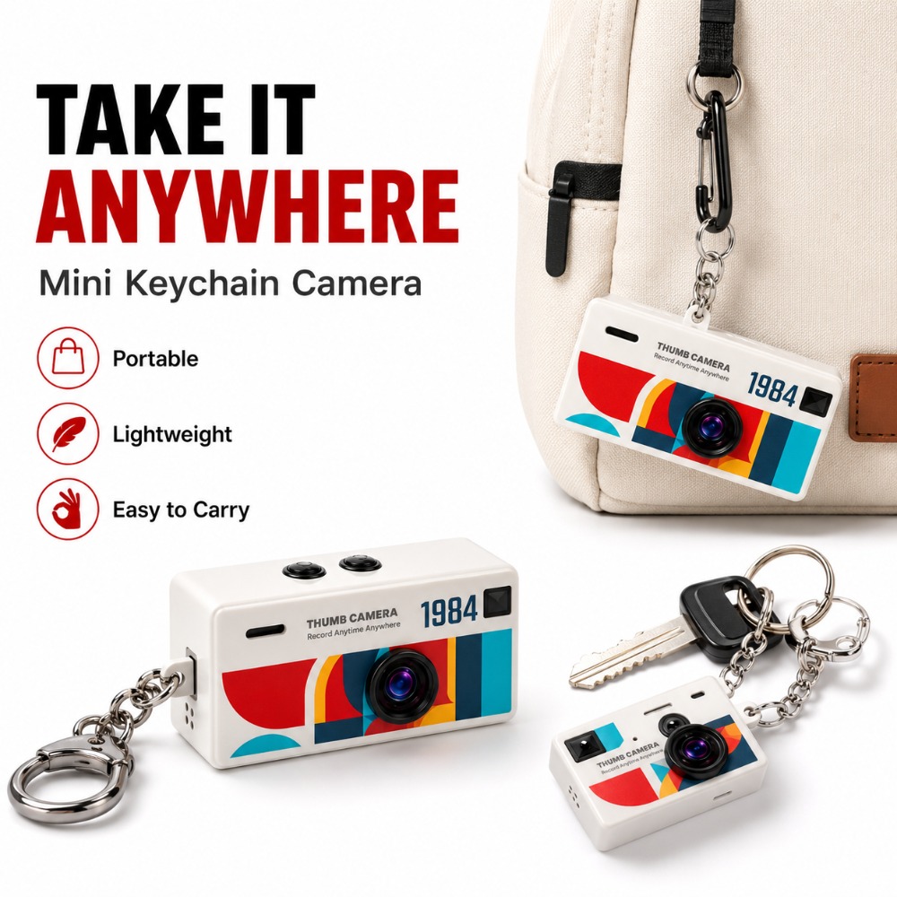 Compact Mini Thumb Camera Keyc - Outdoor Adventure Videos recension och pris