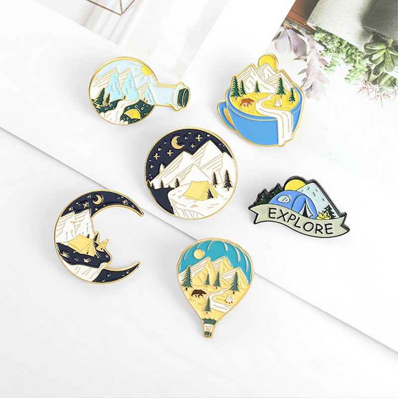 Camping Adventure Enamel Pins  - Outdoor Adventure Kids recension och pris