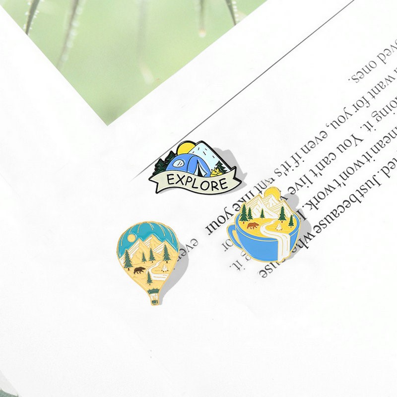 Camping Adventure Enamel Pins  - Outdoor Adventure Kids recension och pris