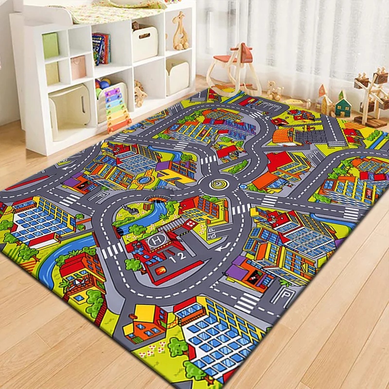 Colorful Kids City Map Play Ma - Outdoor Adventure Kids recension och pris