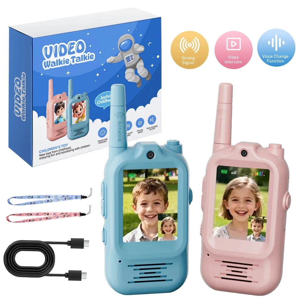 2pcs Kids Video Walkie Talkie  - Outdoor Adventure Videos recension och pris