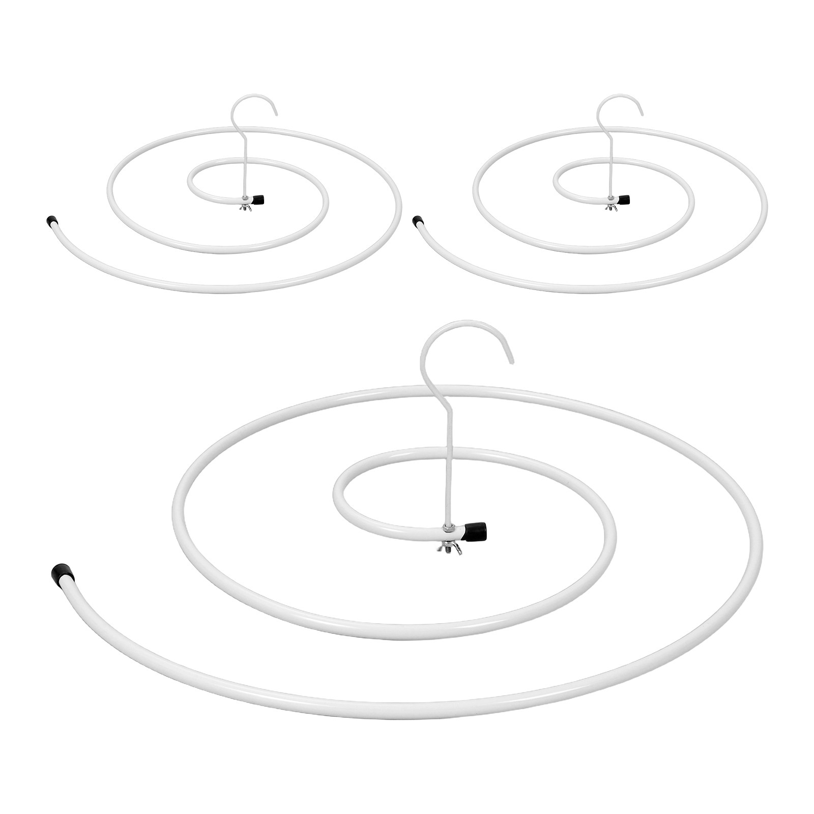 3Pcs Spiral Laundry Hanger Met - Space Blanket Heavy recension och pris