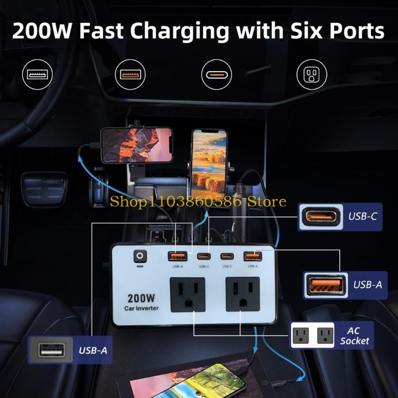 242A 200W Car Power Converter  - Outdoor Adventure Outlet recension och pris