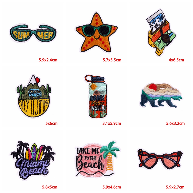 10PCS Iron On Patches Outdoor  - Outdoor Adventure Travel Show recension och pris