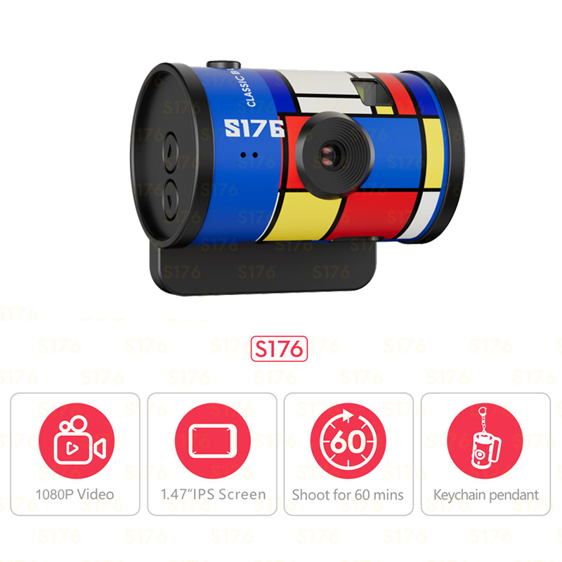 S176 Portable Mini Film Camera - Outdoor Adventure Videos recension och pris