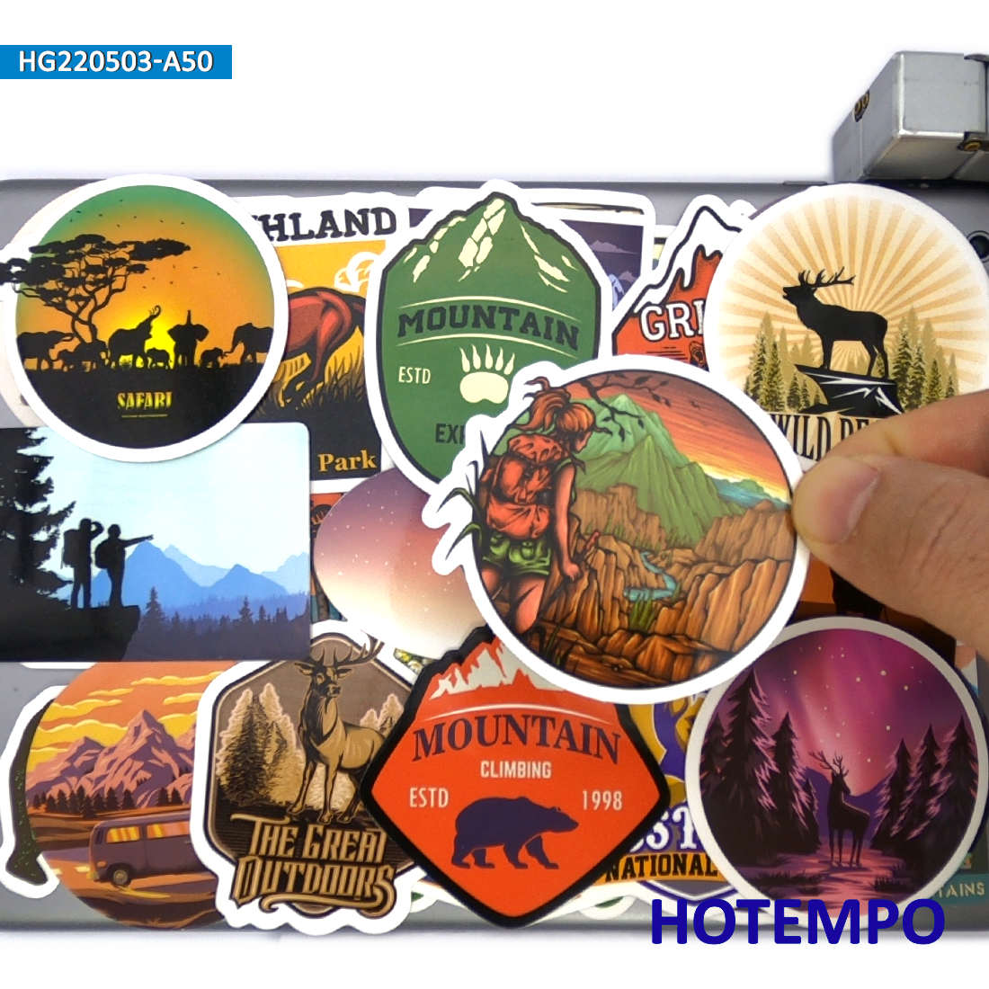World Travel Stickers Set, Cli - Outdoor Adventure World recension och pris